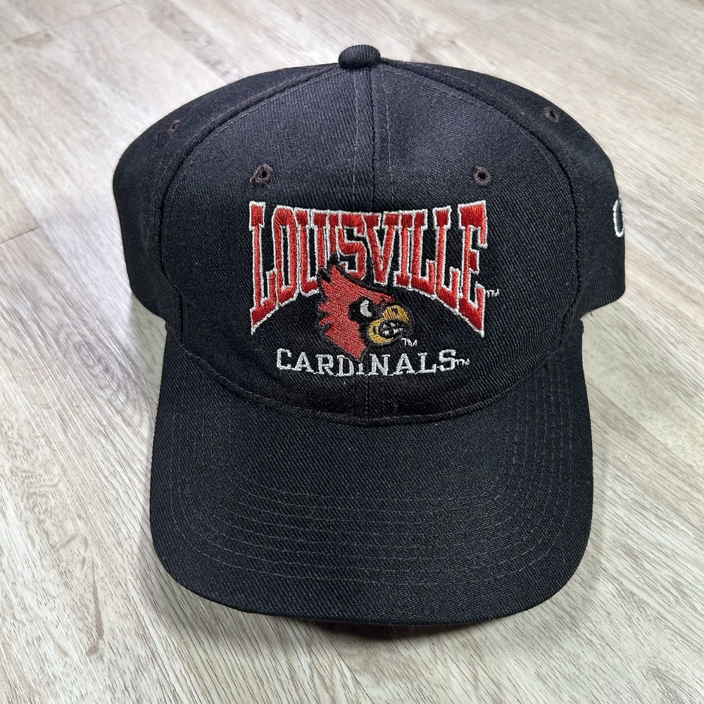 VTG Louisville Cardinals Hat Snapback NCAA College Youngan Black Wool Cap
